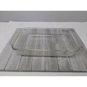 Anchor Hocking 432 Clear Glass Rectangular Baking Dish 1 1/2 Qt 6" * 10"